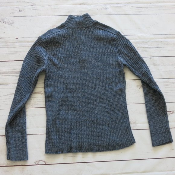 Calvin Klein Jeans Cable Knit 100% Cotton Long Sleeve 1/2 Zip Sweater - Size XL - Picture 3 of 8